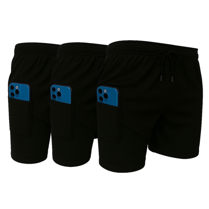 Kit 3 Shorts 2 em 1 Masculino