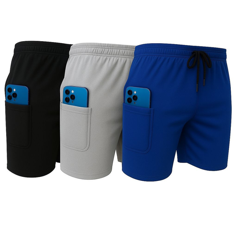 Kit 3 Shorts 2 em 1 Masculino